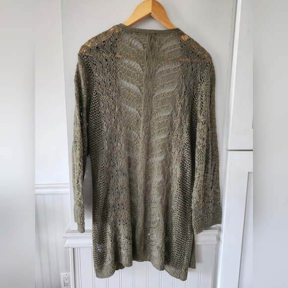 Maurices size XL green cardigan - Picture 3 of 9